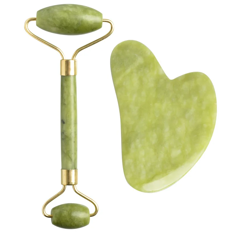 Face Massage Roller scraper Plate Double Head Jade Stone Eye Face Massager Lift Relax Slimming Tools facial massager applicable to jiubaotian 688 758 988plus 1008 cx100 ex108 harvester header roller auger base plate