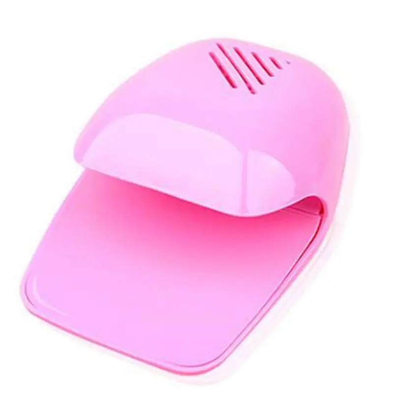 Новая мини-лампа для ногтей Touch-press style лак для ногтей осушитель воздуха лак для ногтей Gle сушильное устройство с обдувом горячим воздухом для ногтей машина для гель-лака отверждения - Цвет: Pink