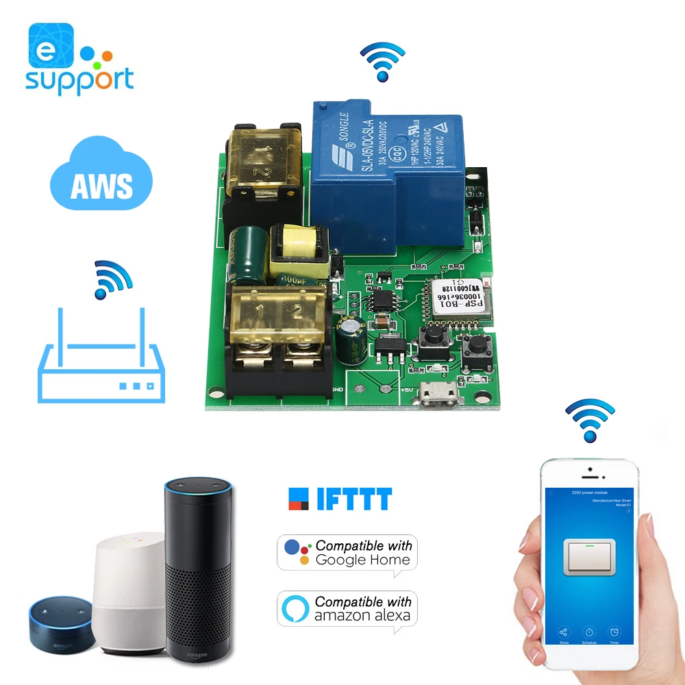 EWeLink USB Wifi переключатель беспроводной релейный модуль модули для автоматизации умного дома телефон приложение дистанционное управление таймер