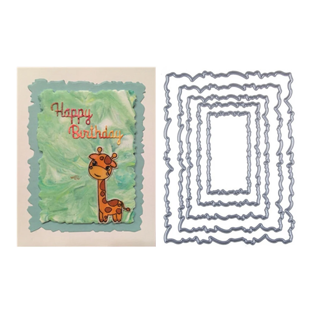 

New Irregular Border Metal Cutting Dies Scrapbooking Card Making Craft Dies Album Embossing DIY Decoration New Dies for 2019