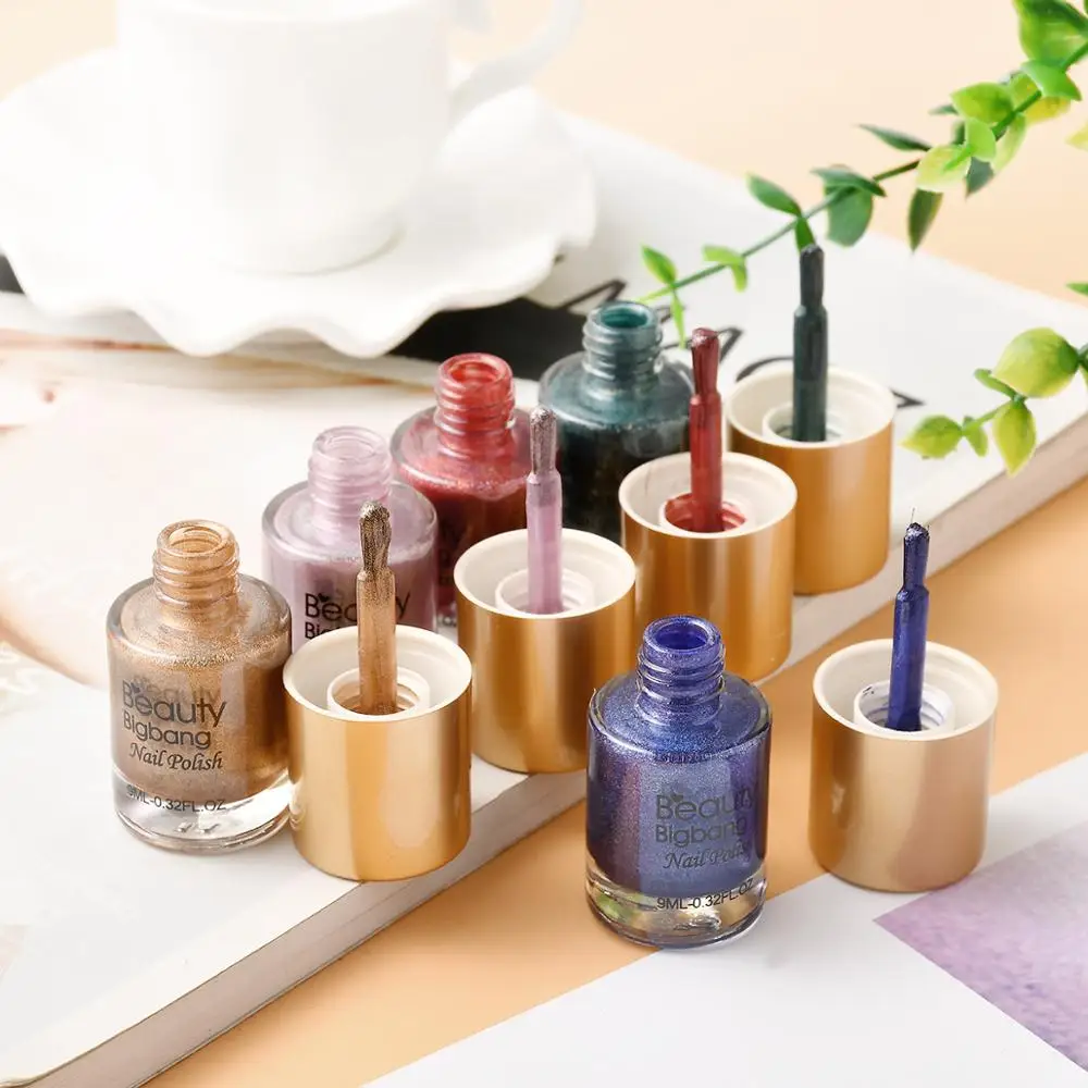 BeautyBigBang 9 мл голографический лак для стемпинга ногтей, лак для печати, лак для нейл-арта, стойкий лазерный лак для ногтей, Перманентный