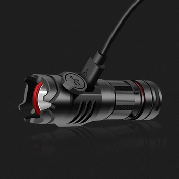 

XANES XD-FL13 SST40 LED 1000 lumens USB Rechargable 16340 Camping EDC Tactical Flashlight High Lumens Torch Emergency Lamp