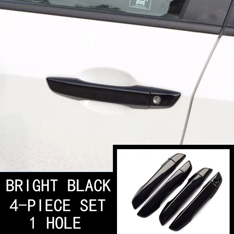 Bright black 2 Honda Civic внешние аксессуары внешняя отделка дверных ручек крышка рамы - Цвет: Bright black 2