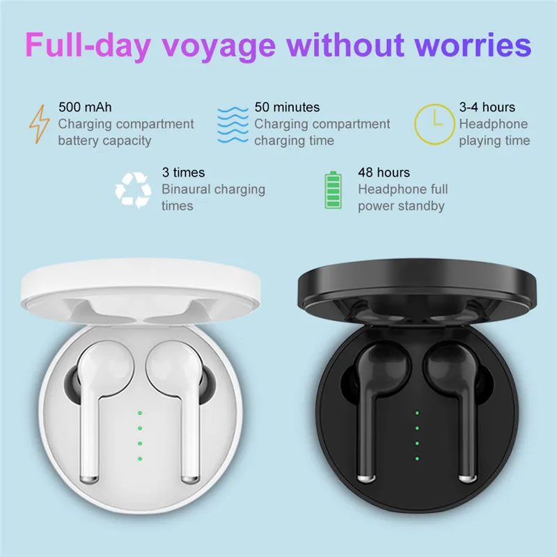 Bluetooth 5,0 наушники 6D стерео HIFI Беспроводные спортивные наушники TWS наушники водонепроницаемые наушники с внешним аккумулятором