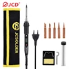 JCD-soldador eléctrico con pantalla Digital LCD, 80W, temperatura ajustable, puntas de soldador, 220V/110V, herramientas de soldadura