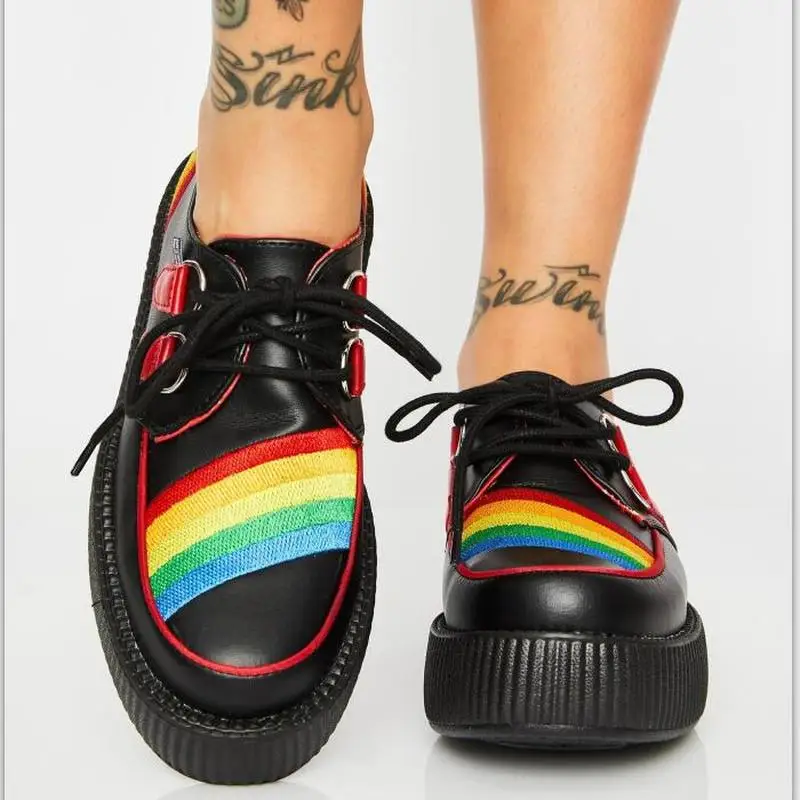 

women summer pumps round toe low heels lace up flatform wedges shoes woman w34 zapatos de mujer