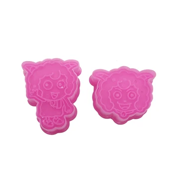 

Sheep Head Cookie Cutter Plastic Biscuit Cut Mold Baking Fruit Cut Cake Mold Embossing Printing Die