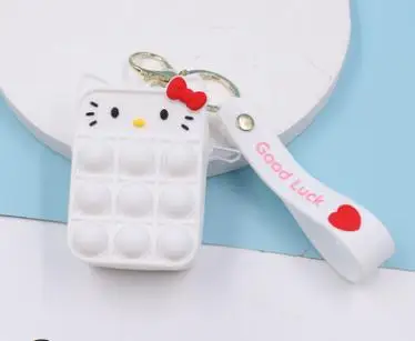 New Popit Mini Money Wallet Fingertip Toys Push Bubble Popite Pendant Bag Hot Sale Adult Decompression Toys Children Anti-Stress SS 05