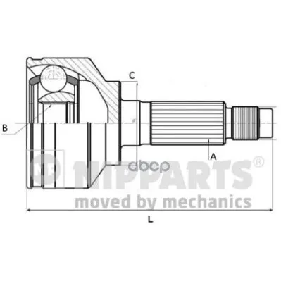 Шрус Honda Civic 1.4-2.0 06-12 Нар.Компл. Nipparts N2824166 Nipparts арт. N2824166
