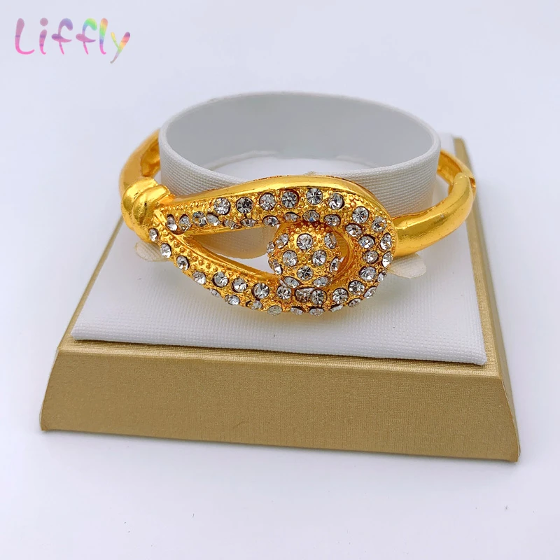 Liffly роскошные золотые ювелирные наборы из Дубаи для женщин, ожерелье, браслет, серьги, кольцо, африканские свадебные ювелирные наборы