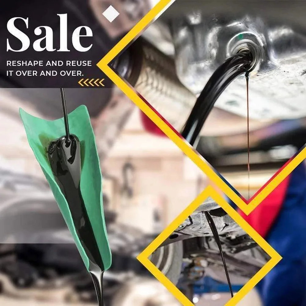 

Flexible Draining Tool Foldable Car Oil Refueling Long Mouth Funnel Gasoline Oil Additive Motorcycle Farm Machine Use May18