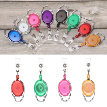 

Neck Strap Lightweight Necklace Hanging Rope Reels Key Ring Clips Retractable Pull Badge ID Lanyard Name Card Holder