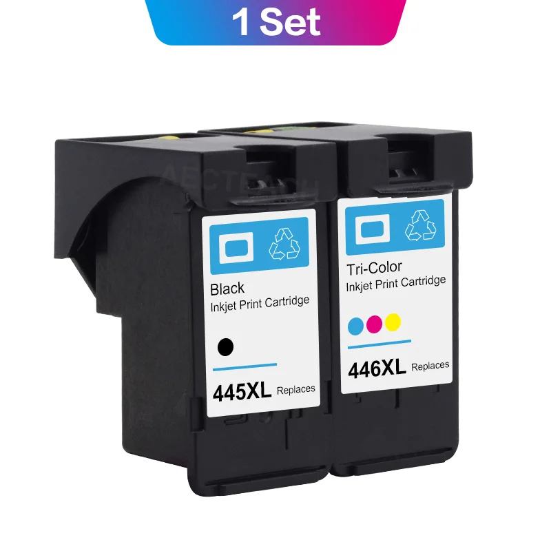 greenbox printer ink Aecteach PG445 XL CL446 XL PG-445 CL-446 Compatible Ink Cartridges For Canon ip2840 2840 MG2440 2440 MG2540 2940 mx494 printer epson printer ink Ink Cartridges