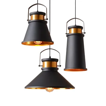 

Industrial Barn Pendant Light Classic Matte Black Hanging Barn Lampshade Fixture Luminaire Suspendu kitchen chandelier