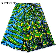 

Ankara African Prints Patchwork Real Wax Dress Sewing Tissu Craft DIY Textile Material For Wedding High Quality 6Yard