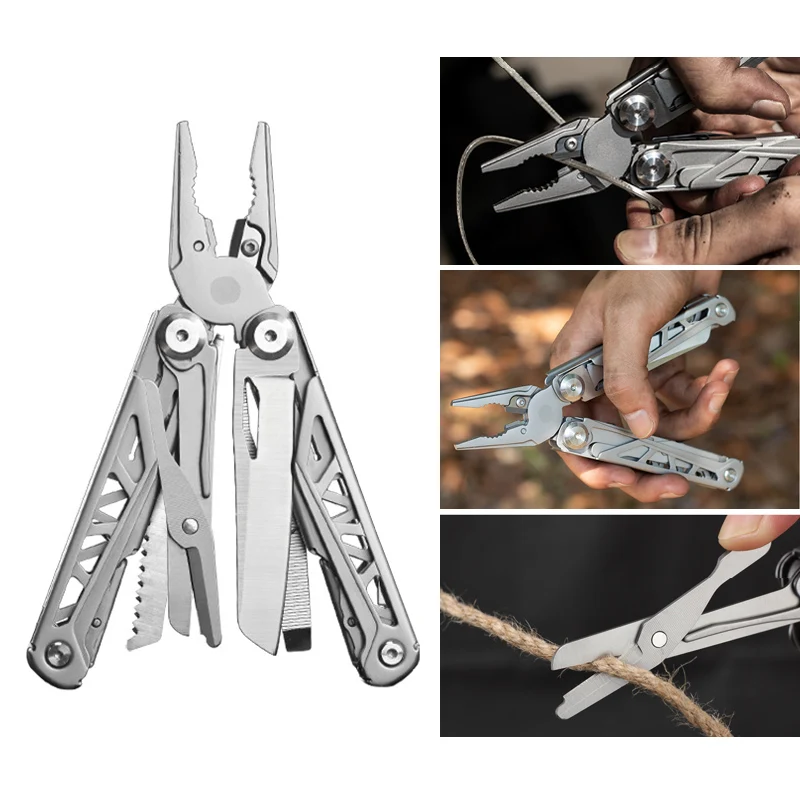 EDC Camping Hardness HRC78K Multitool Plier Cable Wire Cutter Multifunctional Multi Tools Outdoor Camping Folding Knife Pliers