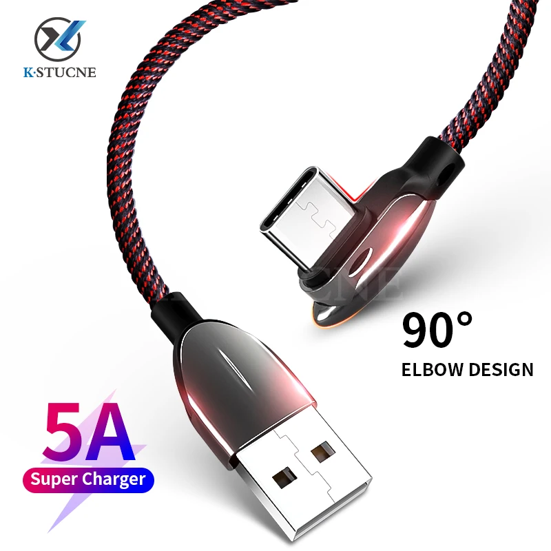 5A usb type-C кабель для huawei mate 30 20 P30 P20 P10 Pro Lite 40 Вт Быстрая зарядка быстрое зарядное устройство кабель для передачи данных для Xiaomi Mi 9 8 шнур
