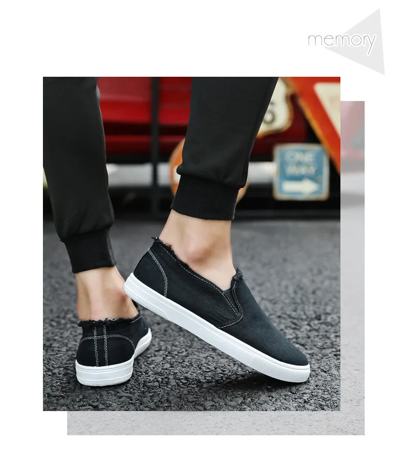 Canvas Man Shoes Breathable Slip On