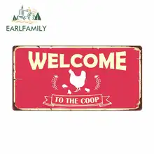 ##Special Price EARLFAMILY 13cm x 6.6cm for Welcome To The Coop Sign Funny Car Stickers Bumper RV VAN Fine Decal JDM Vinyl Car Accessories ##Special Price EARLFAMILY 13cm x 6.6cm for Welcome To The Coop Sign Funny Car Stickers Bumper RV VAN Fine Decal JDM Vinyl Car Accessories