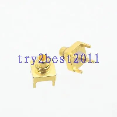 DHL/EMS 100 шт разъем штекер MMCX контактный припой PCB mount RF коаксиальный Прямой-C1