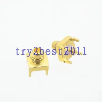 

DHL/EMS 100 pcs Connector MMCX plug pin solder PCB mount RF COAXIAL straight -C1