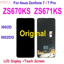 Original LCD For Asus Zenfone 7 ZS670KS I002D LCD Asus Zenfone 7 Pro ZS671KS I002DD LCD Display Touch Screen Digitizer Assembly