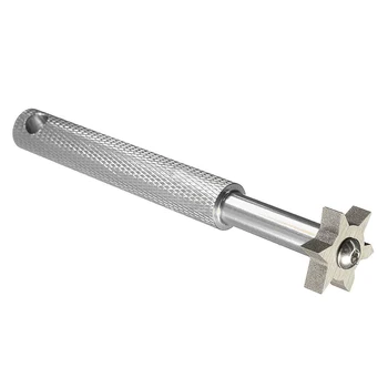 

New Golf UV Groove Edge Iron Wedge Club Sharpener Regrooving Cleaner Cleaning Tool Silver