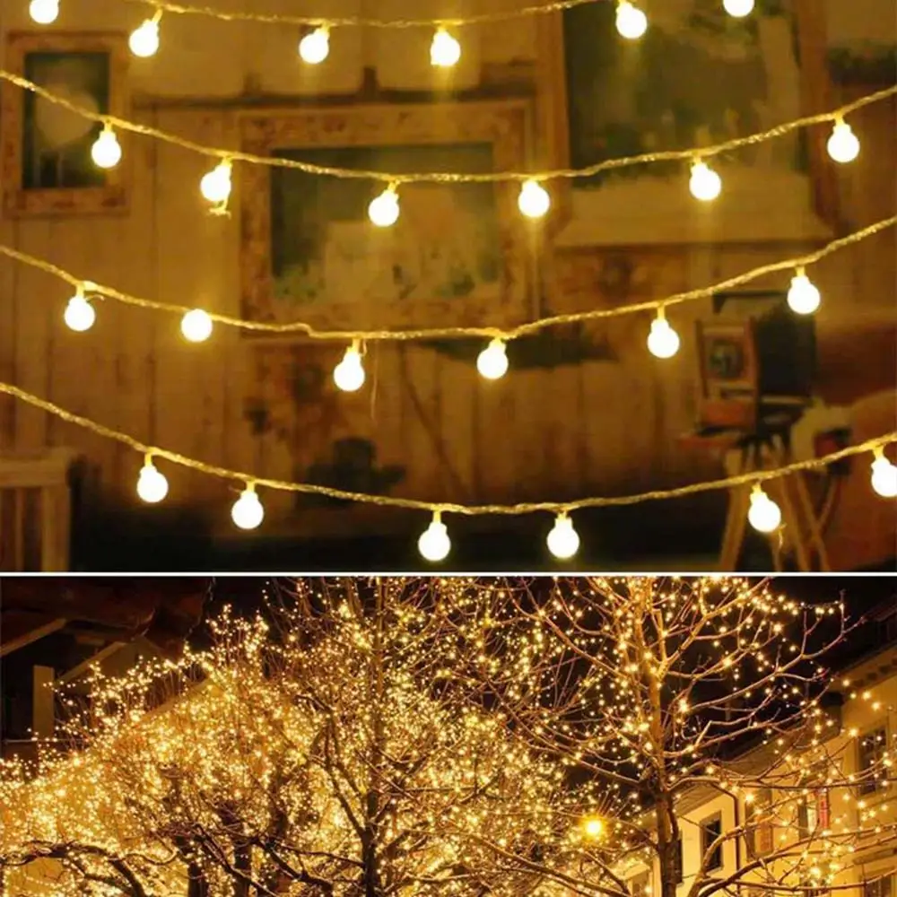

5m/10m LED Fairy Lights Remote Control USB String Lights Warm White Christmas Tree Garland New Year Decorations for Home Bedroom