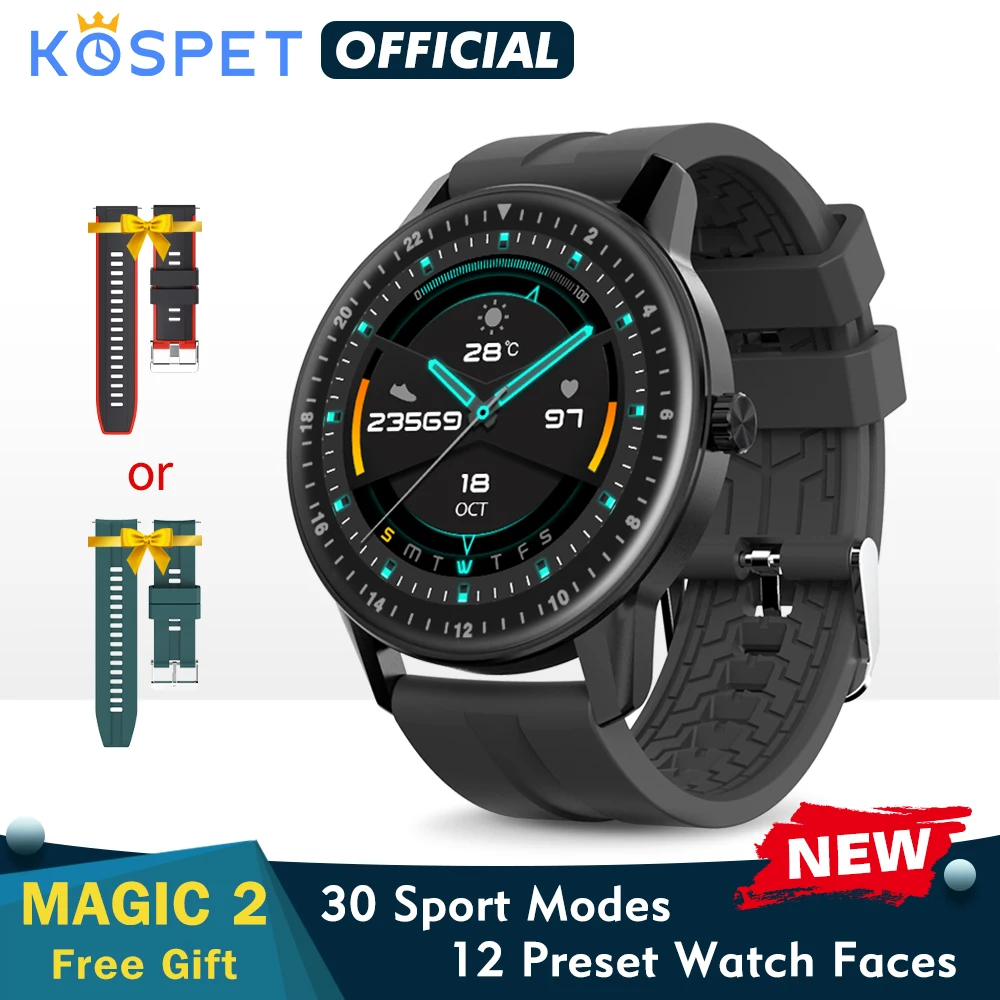 KOSPET MAGIC 2 Новые смарт часы для мужчин водонепроницаемый спортивный браслет фитнес