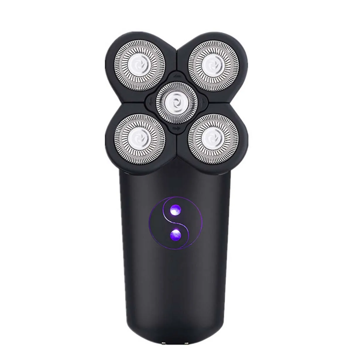 5 Shaving Head SPZ 1 комплект черный ABS 4D USB Перезаряжаемый 5 головок лысая головка электрическая бритва Мужская щетка для бороды Триммер для стрижки волос Моющаяся - Цвет: 5 Shaving Head