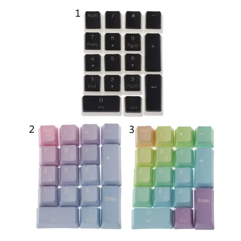 Клавиатура Механическая с подсветкой 17 клавиш RGB верхняя печать PBT Shot