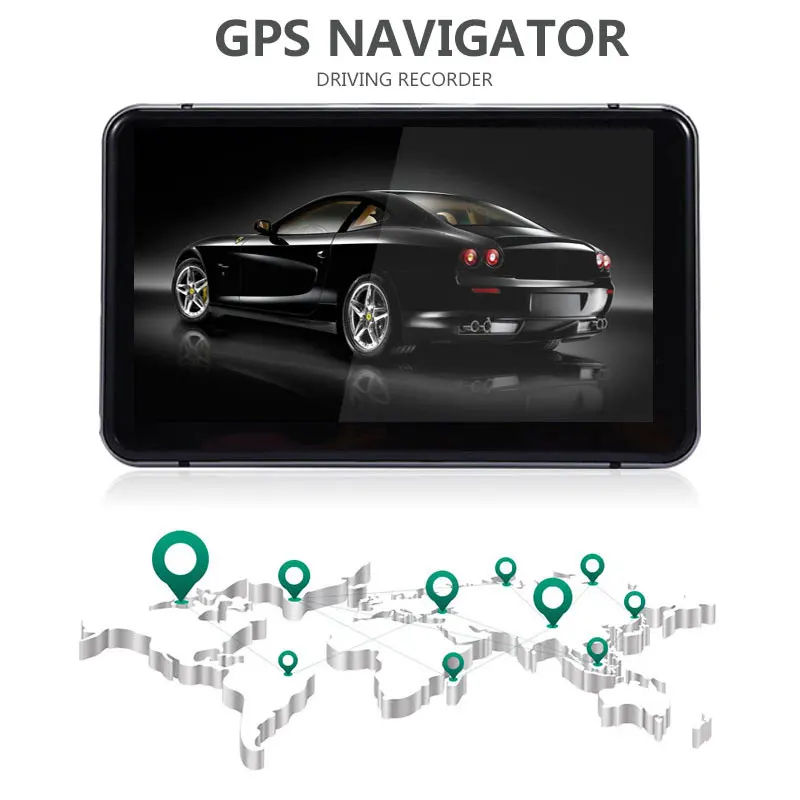 GPS Navigator Car Navigator Universal Vehicle Navigation Multi-Maps Video Android 8G Portable