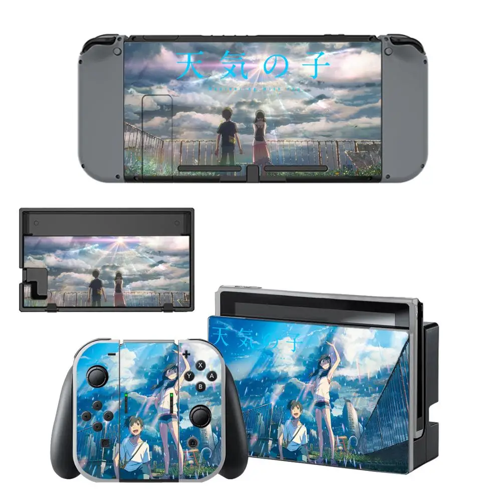 Nintendo переключатель кожи выветривания с вами switch наклейки для консолью
