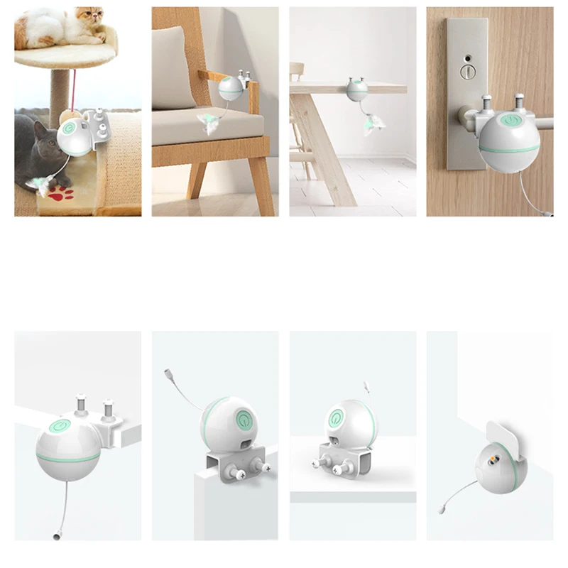 Смешная игрушка для питомца собака кошка USB электрическая звуковая игрушка с пером колокольчик головоломка интерактивная обучающая игрушка для кошек товары для домашних животных