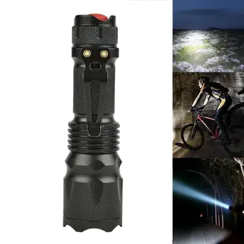 

LED Flashlight Hand 8000LM Lumens Torch Zoomable T6 Hiking Camping Light Led Flashlight Tactical Flashlight Flashlight