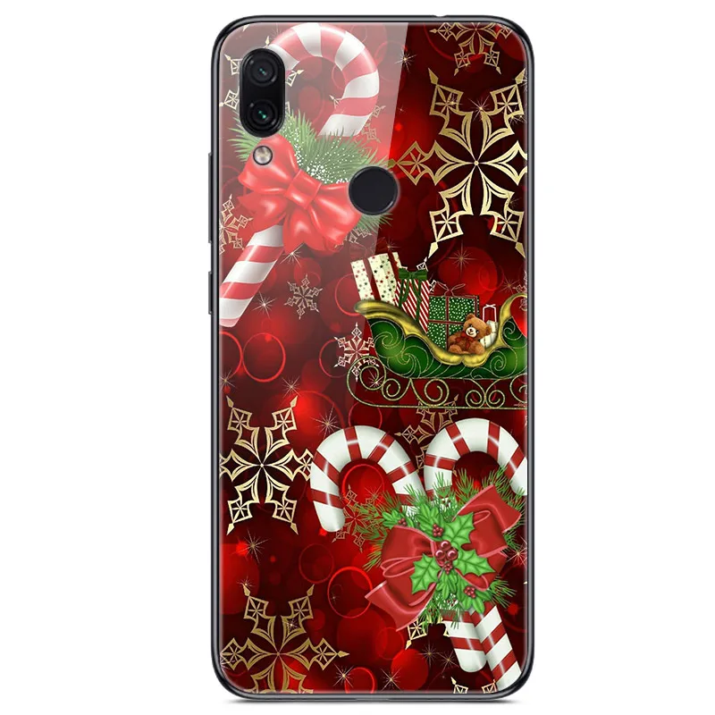 Рождественский чехол для телефона s для huawei Honor 20 Pro 8X Max 8A mate 20 Pro 10 P30 P20 Lite P Smart Z Plus Nova 3i чехол из закаленного стекла