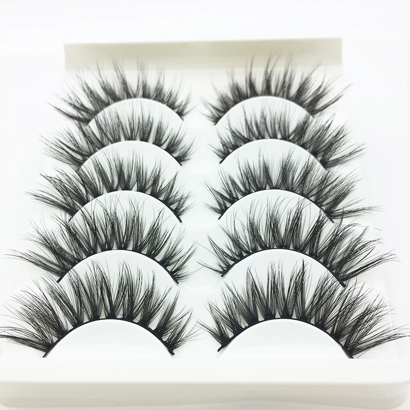 LTWEGO, 5 пар, искусственные 3d норковые ресницы, пушистые тонкие накладные ресницы, натуральные длинные ресницы для наращивания, макияж, ручная работа, накладные ресницы 3D-20