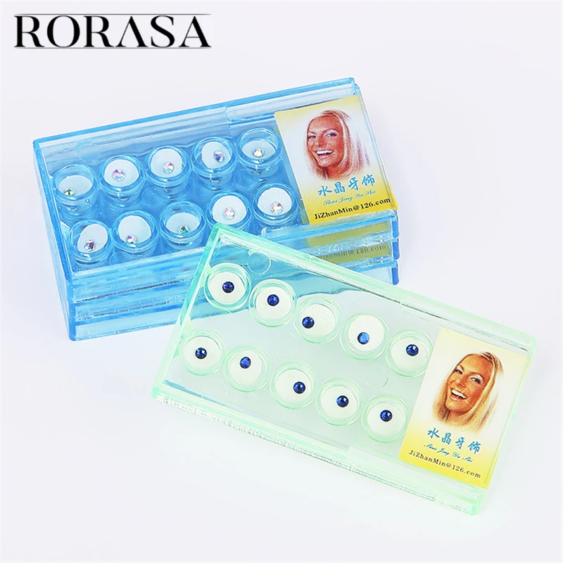 10 шт. алмазные стоматологические материалы отбеливание зубов протез зуб кристалл украшения гигиена полости рта украшение идеальная улыбка