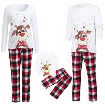 

Family Matching Outfits Christmas Elk Print Pajamas New Year Mom And Kid Mother Daddy Family Family Look Christmas Clothes 2020