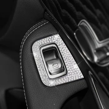 

Zinc alloy Window Button Trim Window Lifting Sticker For Benz New C Class