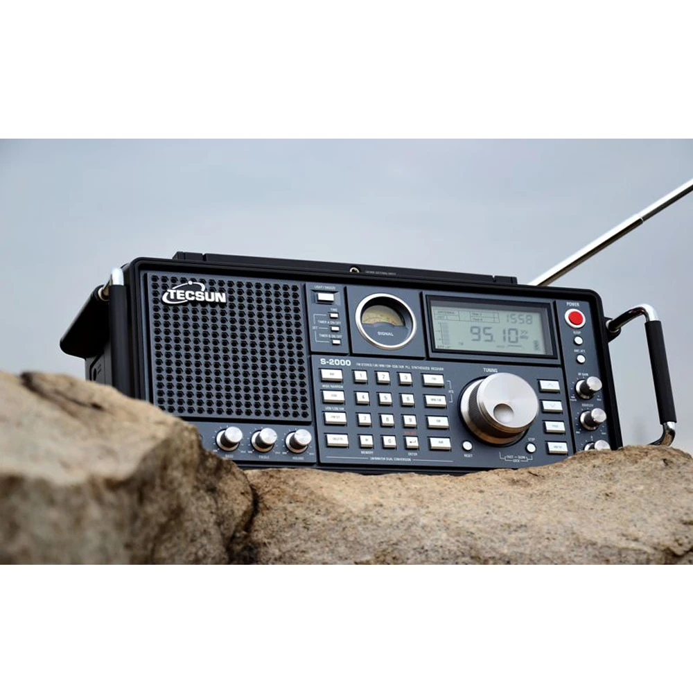 TECSUN S 2000 любительский Настольный радиоприемник SSB двойной преобразователь FM/MW/SW/LW