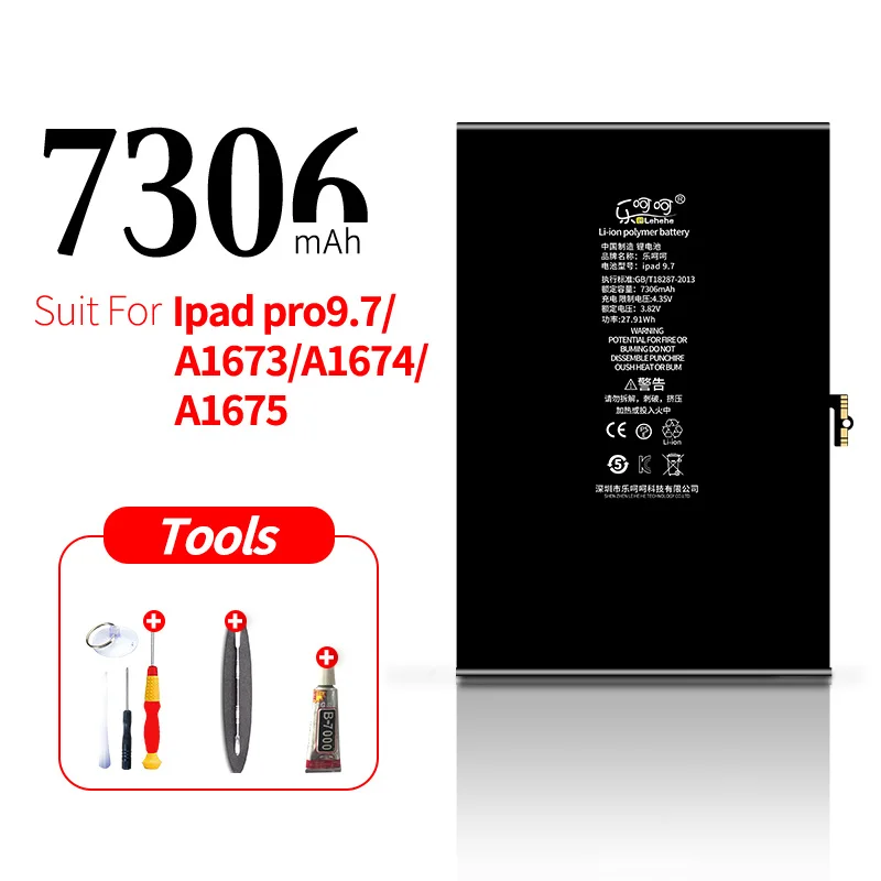 Оригинальная батарея lehehe для iPad Pro 9,7 дюйма батарея 7306 мАч сменная батарея для планшета с инструментами - Цвет: For ipad pro 9.7