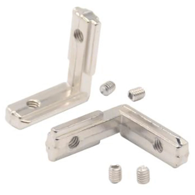 

T Slot L Type 90 Degree 3030 Aluminum Connector Bracket Fastener Eu Standard 30 Series Aluminum Profile Parts Right Angle Bracke