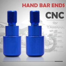 Алюминиевые наконечники рукоятки мотоцикла, концы руля, крышки для Yamaha mt-07 FZ-07- XJ6 FZ-10