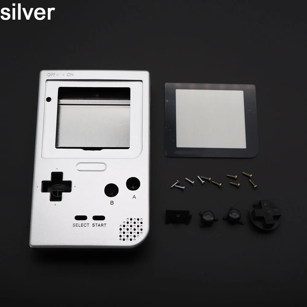 Полный Чехол Крышка для корпуса Замена корпуса для Gameboy Карманная игровая консоль для GBP серый корпус с кнопками комплект - Цвет: B