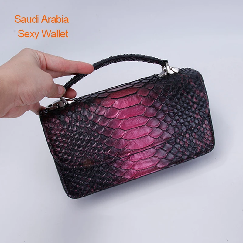

Snake Leather Clutch Bag Women ChainS Snake Coinpurse Saudi Arabia Sexy Women Mobile Phone Bag