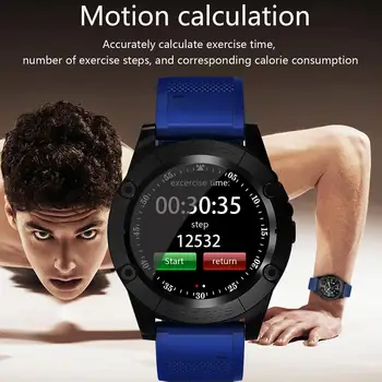 

1.22in IPS Smart Card Watch Information Kilometer Sleep Reminder Watch Bracelet Multi-language Photography Bluetooth Smart Watch