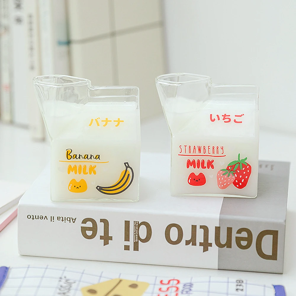 Cute Fruit Milk Carton Shape Cup – Kawaiies