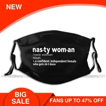 

Hillary Clinton Mouth Face Mask Nasty Woman Definition Facial Mask with 2 Filters Fashion Pretty Adult Mask