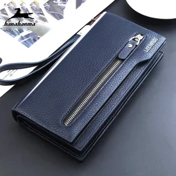 

men's wallet long wristlet phone bag zip bag pocket purse male clutch wallet for men portfel cartera hombre carteira masculina